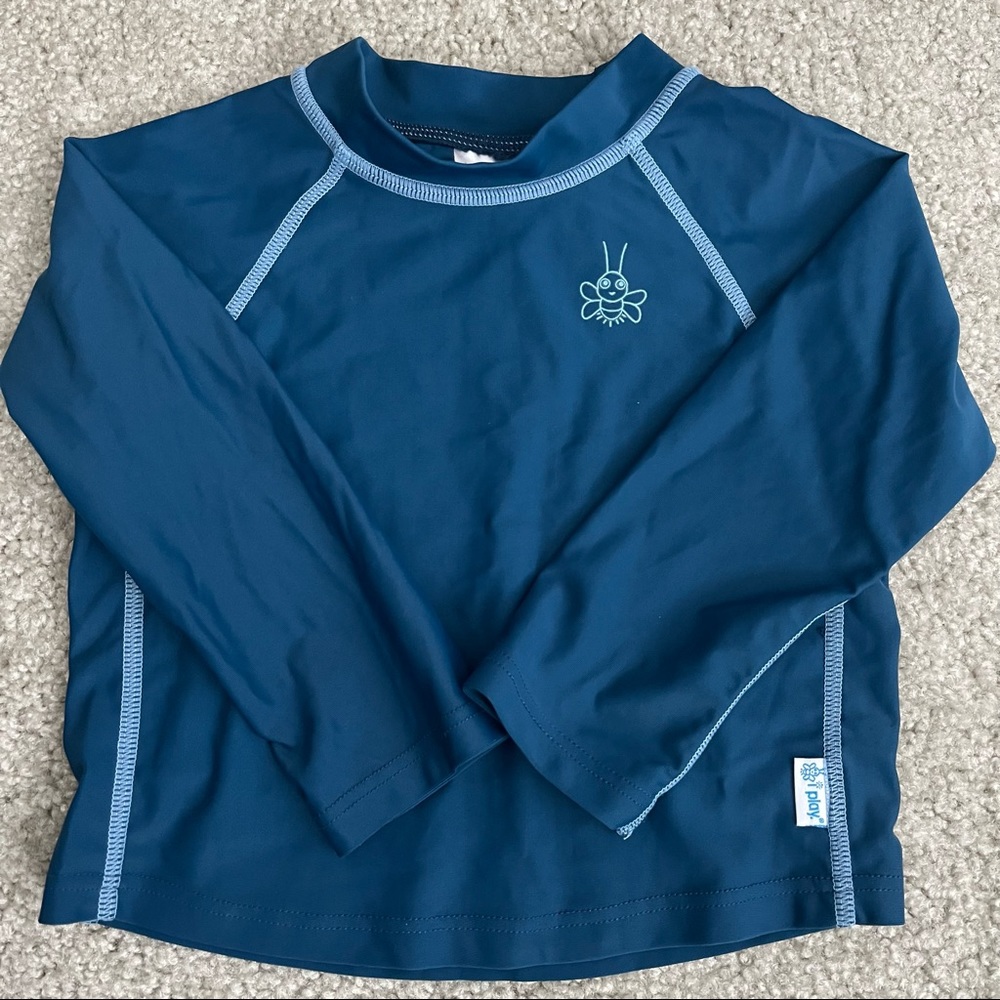 I Play baby wear Long sleeve Rashguard Shirt Sz 24 months